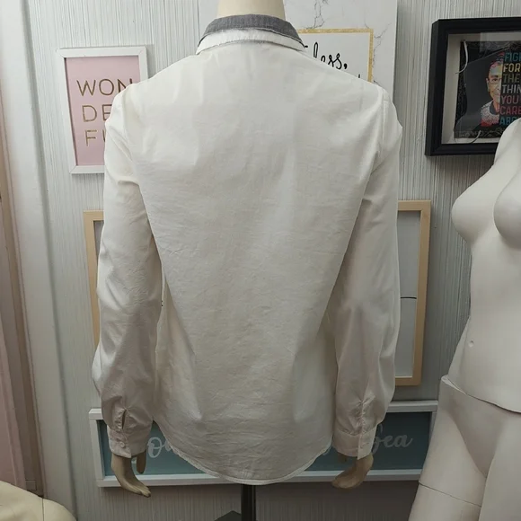 Peserico White Shirt with Gray Detail - Picture 5 of 7